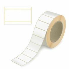 2.000, 50x35 mm Thermotransfer Haftetiketten, auf Rolle